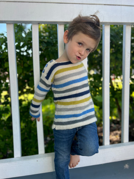 La Stripe Child's Sweater