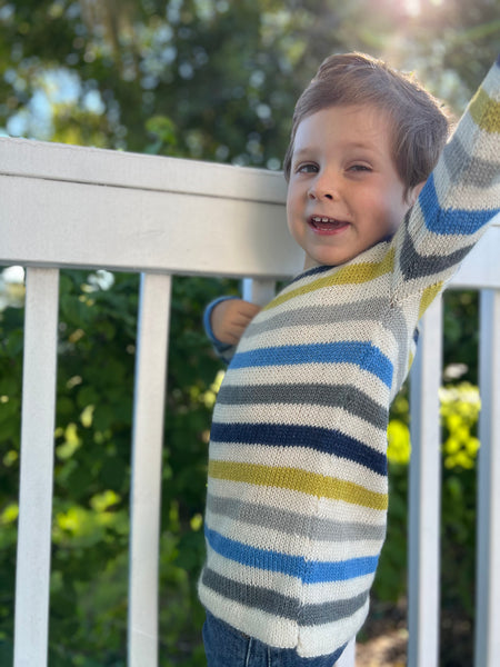 La Stripe Child's Sweater