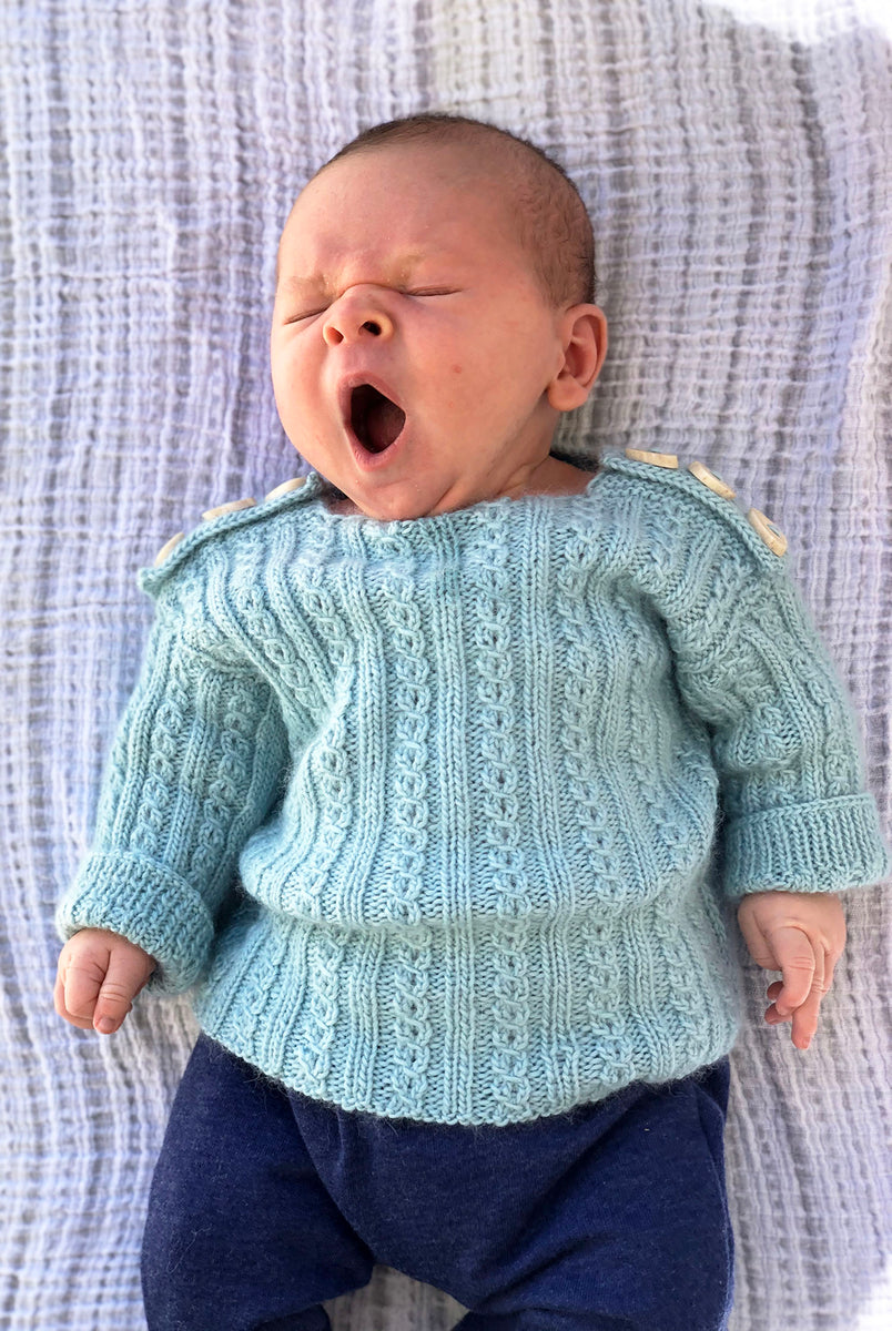 spild væk ledig stilling TRUE Baby Cable Sweater – Knit One, Crochet Too