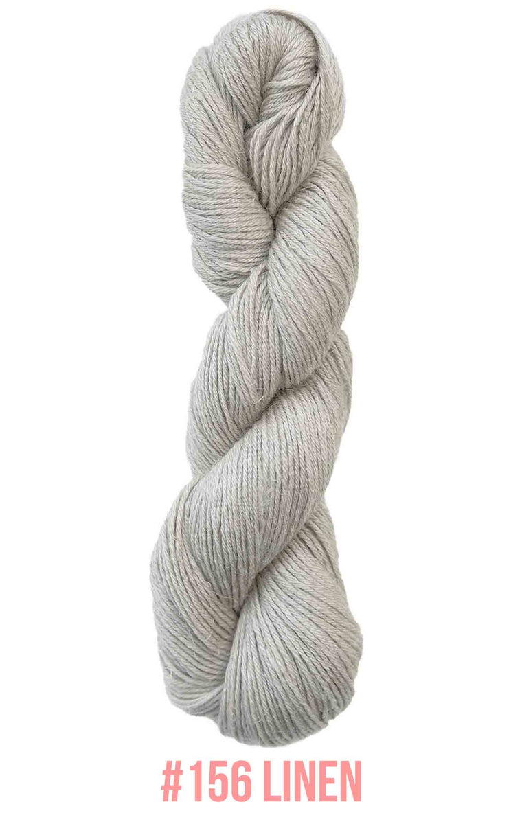Naturally Colored Worsted Yarn - Pewter & Silver