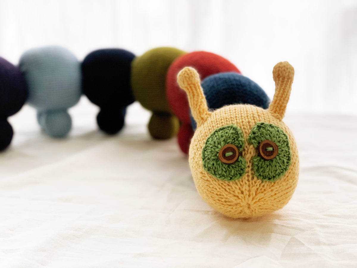 Caterpillar Draught Excluder Kit Knit One, Crochet Too