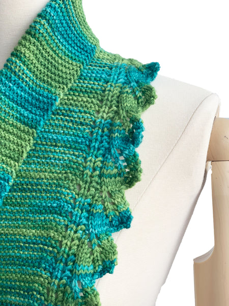 Garter Fern Scarf #1934