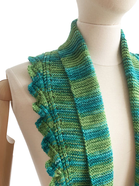 Garter Fern Scarf #1934