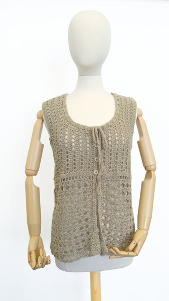 Linette Crochet Vest #1925