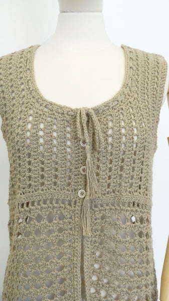 Linette Crochet Vest #1925