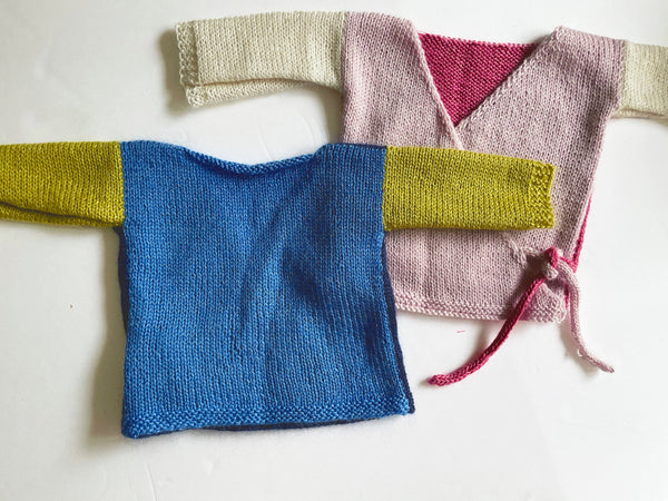 Newborn Color Block Cardi