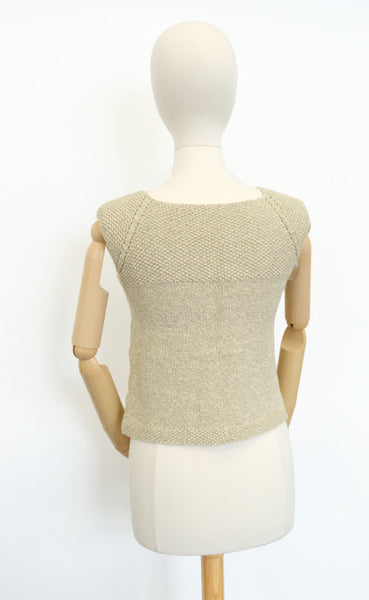 Seed Stitch Yoked Cardi #1632