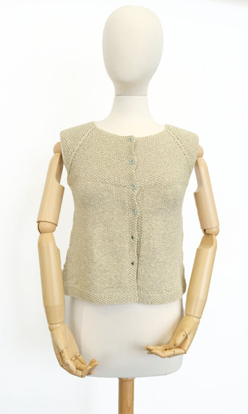 Seed Stitch Yoked Cardi #1632