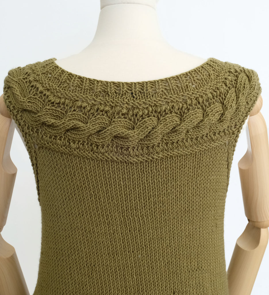 Braided Yoke Tank #1752 – Knit One, Crochet Too