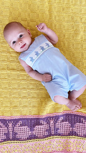 Bunny Mosaic Baby Blanket