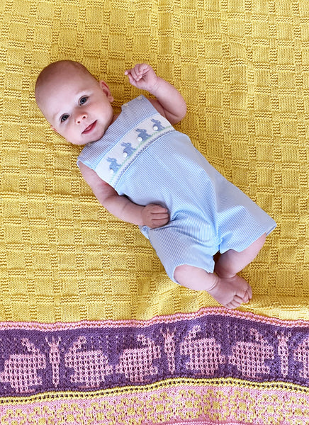 Bunny Mosaic Baby Blanket