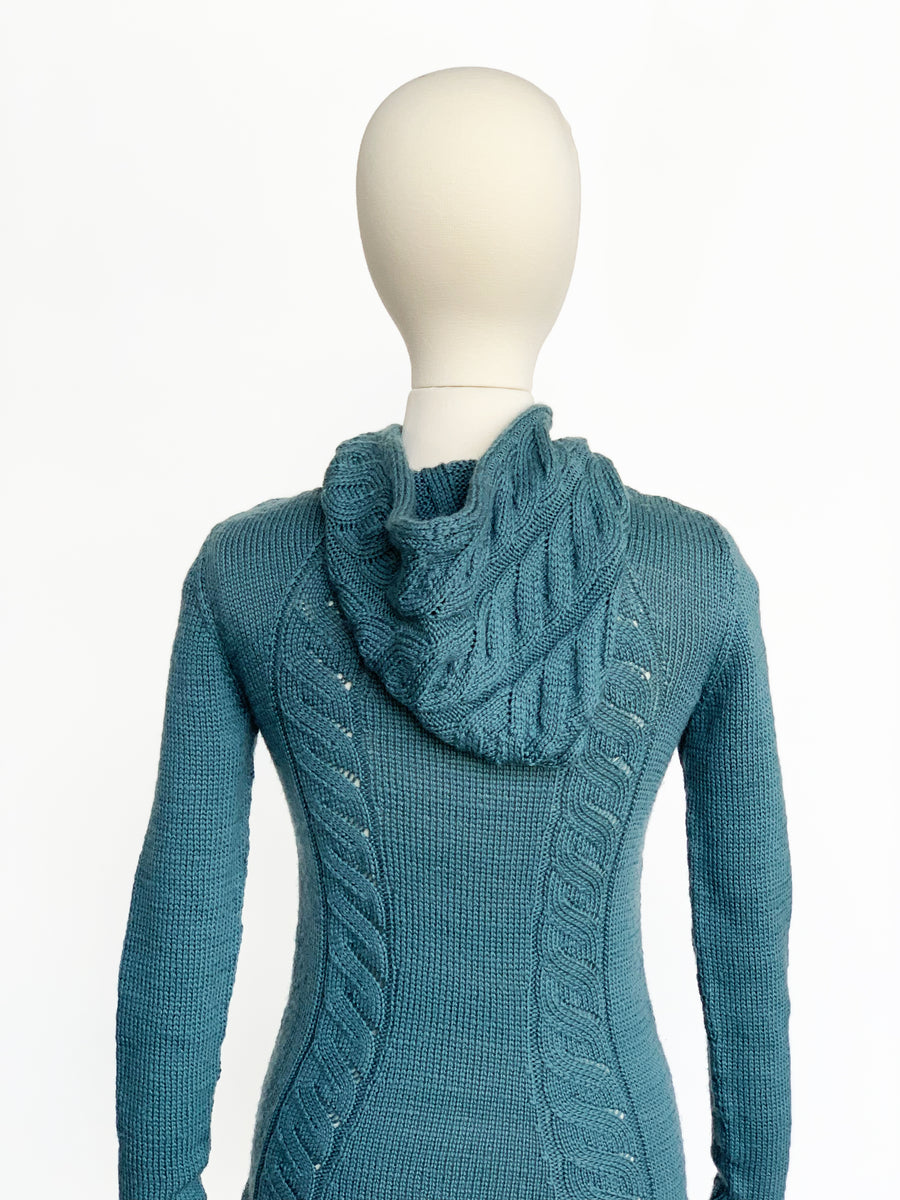 Faux Cable Hoodie – Knit One, Crochet Too