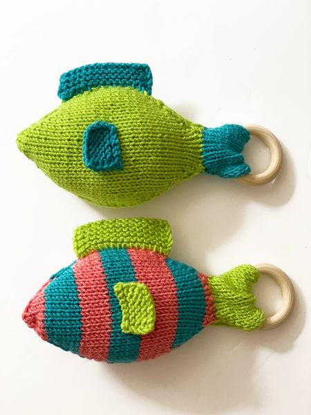 Fish Plush Teether – Knit One, Crochet Too