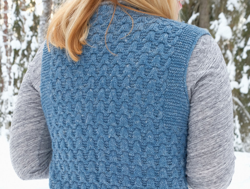 Fiskar Vest & Cardigan Pattern #2434 – Knit One, Crochet Too
