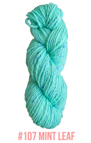  Knit One Crochet Too Allagash Yarn ##654 Blueberry (Tweed)  100gr Worsted Wool Blend Yarn
