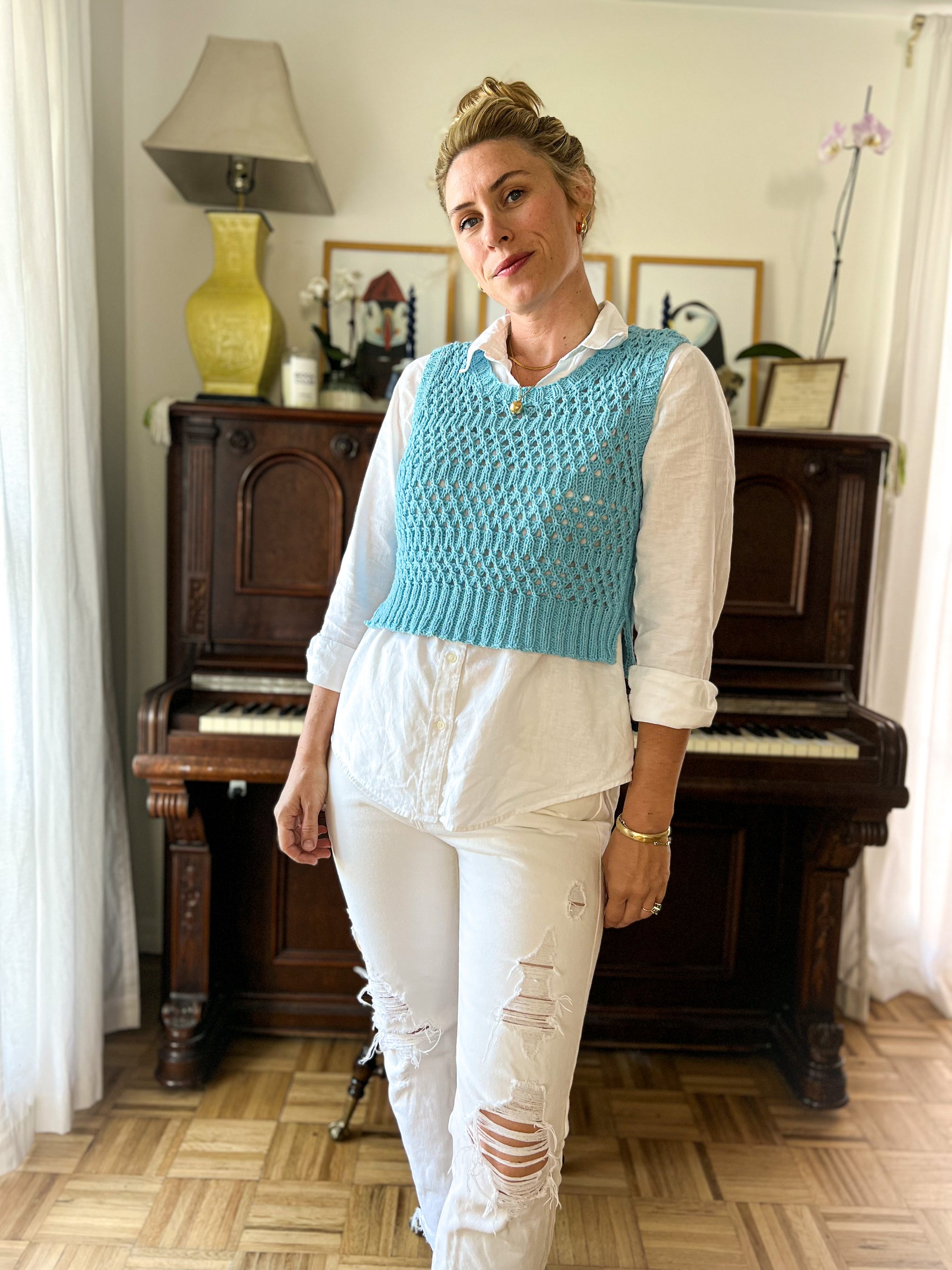 Rota Sleeveless Top Kit – Knit One, Crochet Too