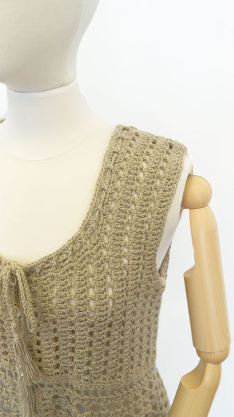 Linette Crochet Vest #1925